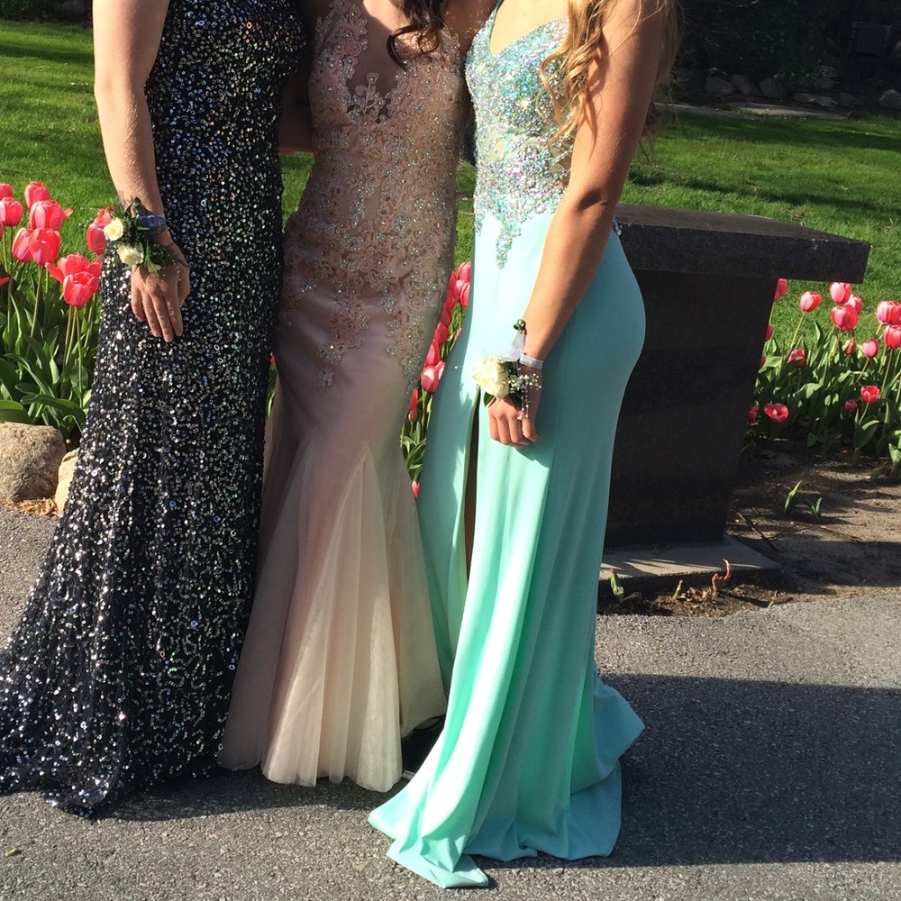 Light Blue Beautiful Prom Dress—worn once